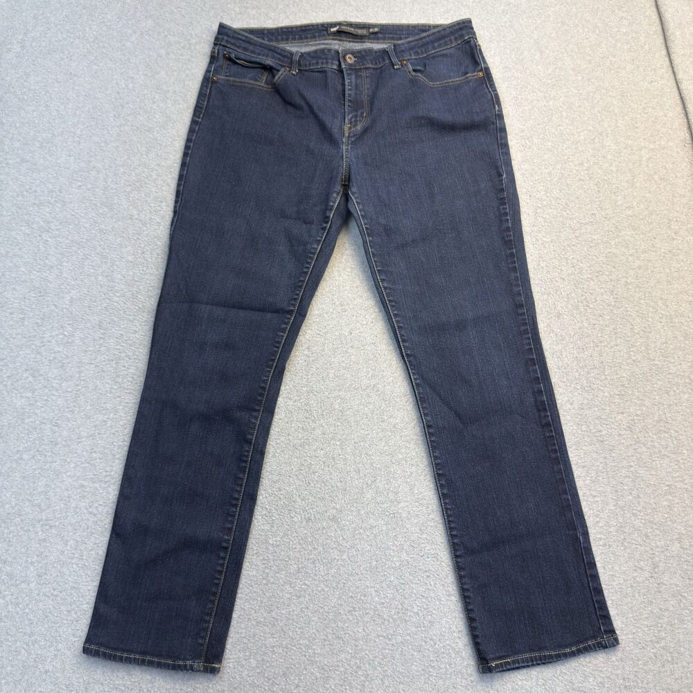 Levis Jeans Womens 16 33 Demi Curve Classic Rise Slim Leg Medium Wash Denim Mom